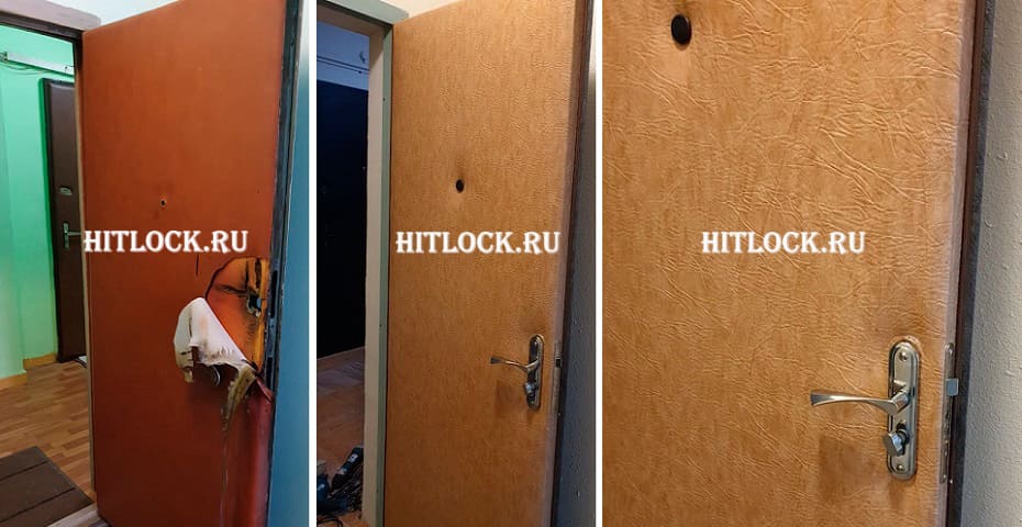 Обивка двери винилискожей Киев