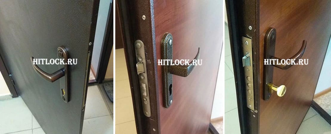 Установка личинки замка