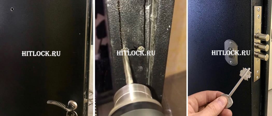 Процесс врезки замка в дверь