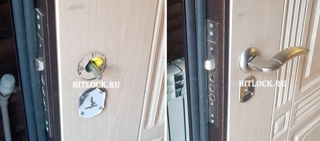 Поменяли ручку на розетке